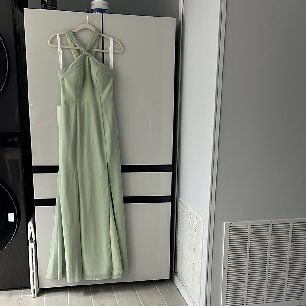 Elegant Mint Green Maxi Dress